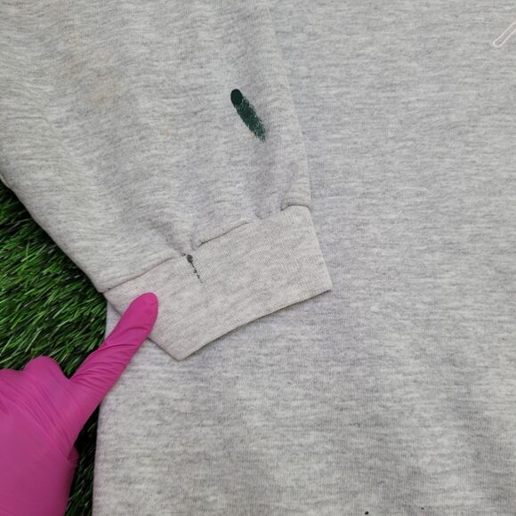 Vintage NIKE Miami Canes Sweatshirt Womens 3XL 28x24 Gray - Picture 7 of 16